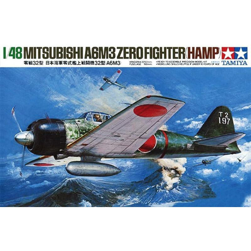 TAMIYA 1/48 Mitsubishi A6M3 Type 32 Zero Fighter (Hamp)