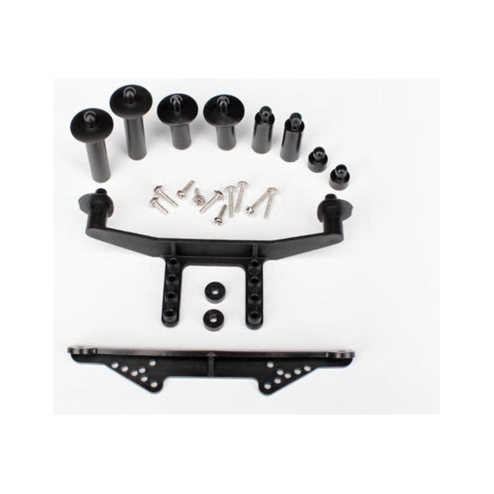 TRAXXAS Body Mount Front & Rear (Black) (1914R)