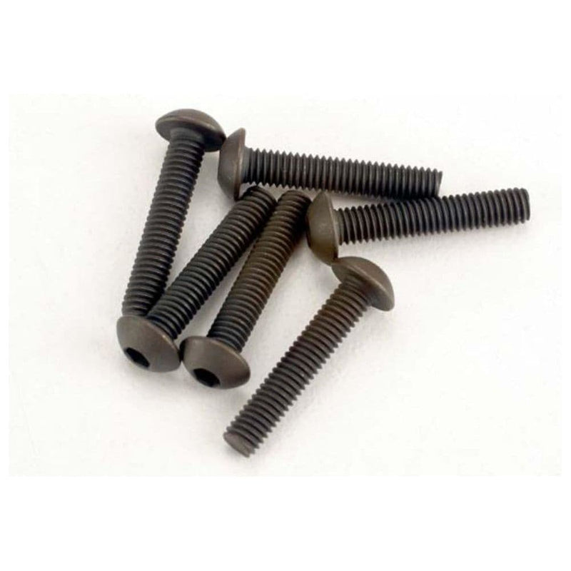 TRAXXAS Screws, 3x15mm Button-Head Machine (Hex Drive) (6)