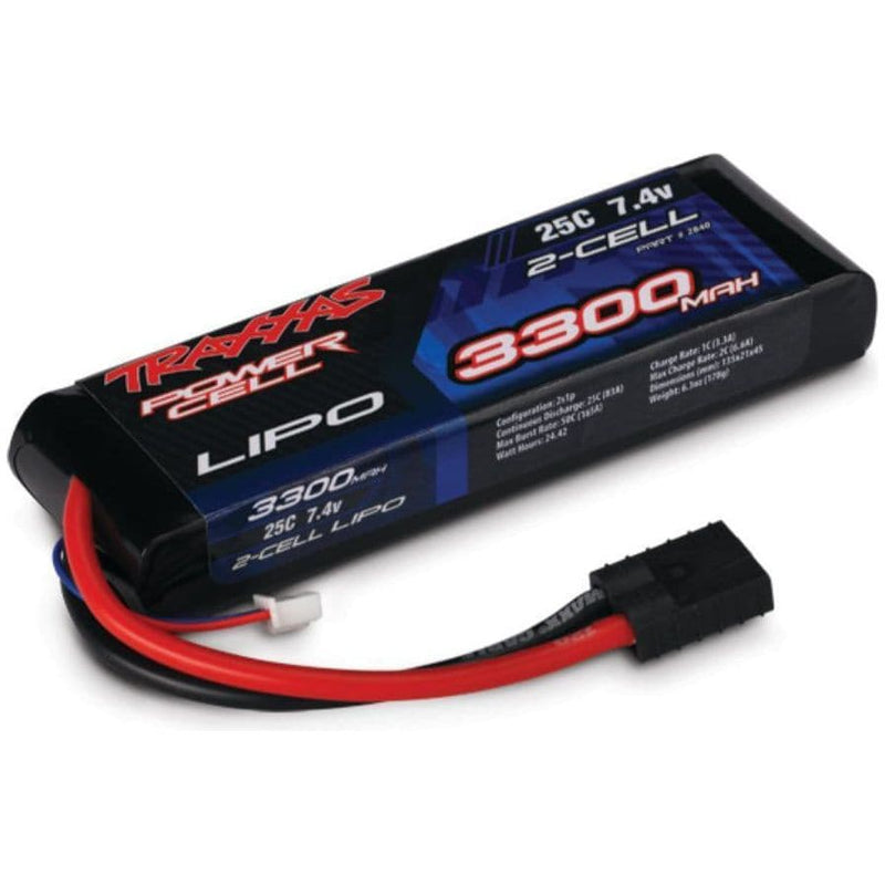 TRAXXAS 3300mAh 7.4V 2-Cell 25C LiPo Battery (2840)