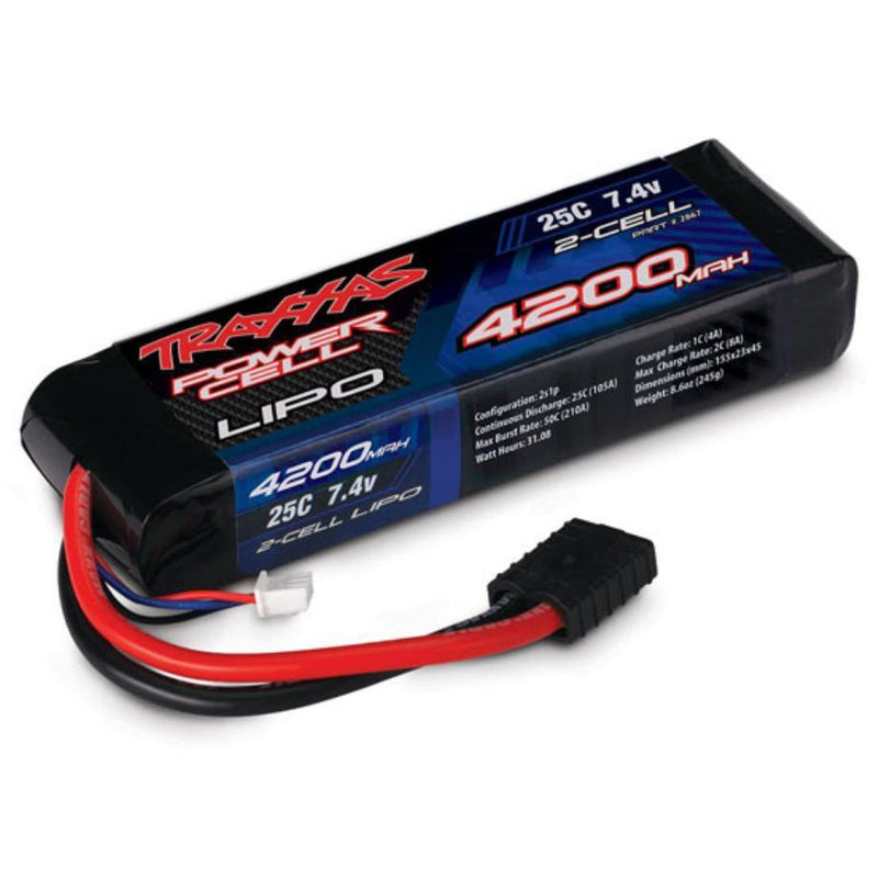 TRAXXAS 4200mAh 7.4V 2S 25C LiPo Battery (2867)