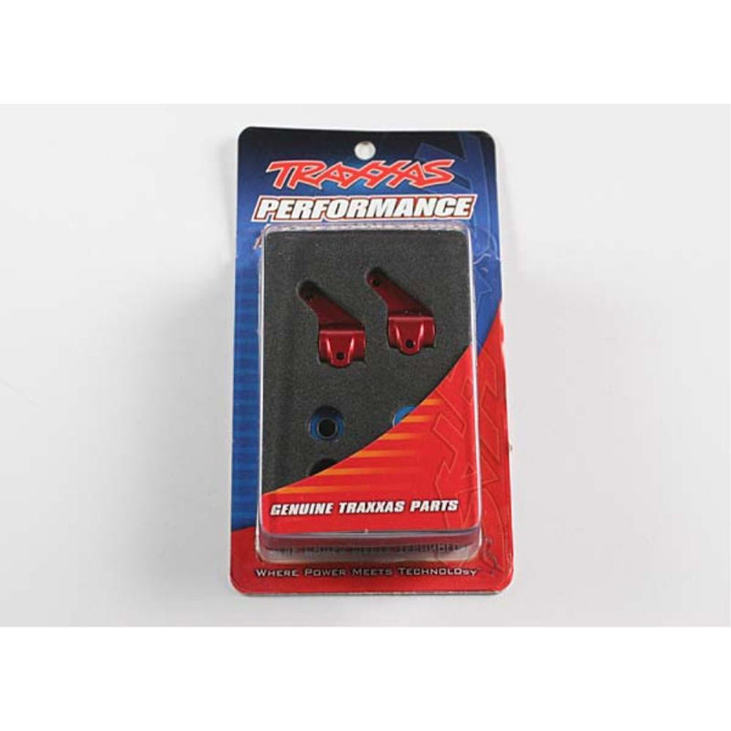 TRAXXAS Steering Blocks (2) 6061-T6 Red Anodised Aluminium