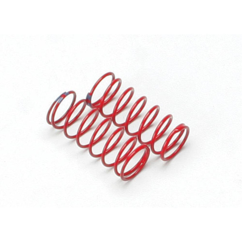 TRAXXAS Spring Shock, Red (GTR) (1.6 Rate Double Blue Stripe) (1 Pair) (5434A)
