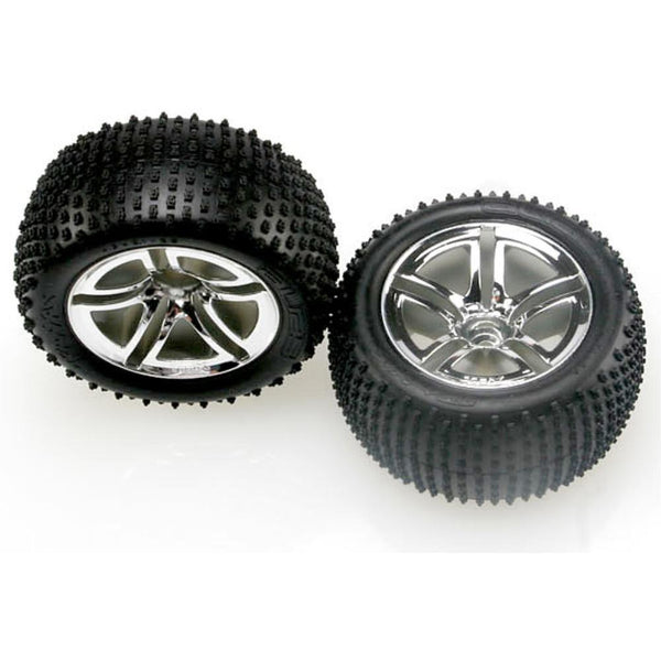 TRAXXAS Tyres & Wheels, Assembled, (Rear Glued) (5572R)