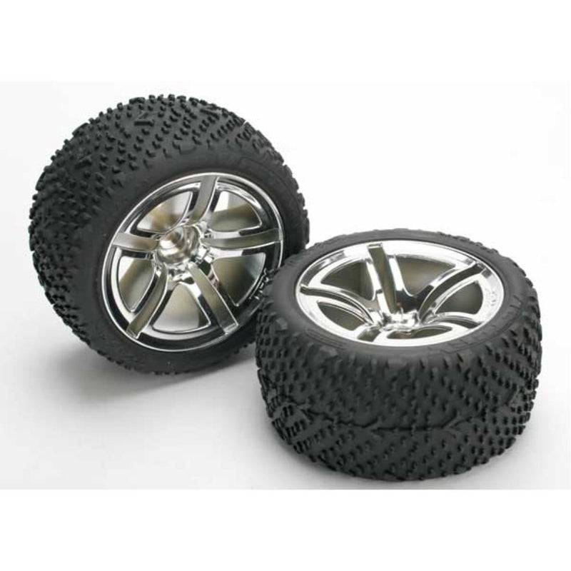 TRAXXAS Tyres & Wheels Rear (2) (5573)