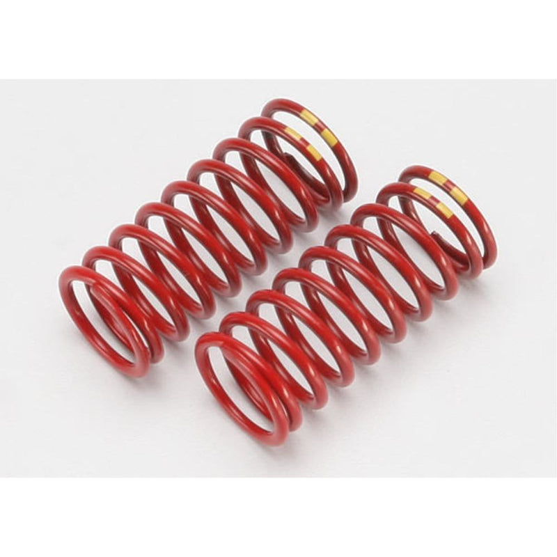 TRAXXAS Spring Shock, Red (GTR) (4.9 Rate Double Yellow Stripe) (1 pair) (5648)