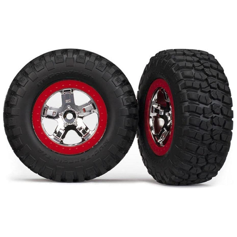 TRAXXAS Tyres & Wheels Assembled Chrome (5867)