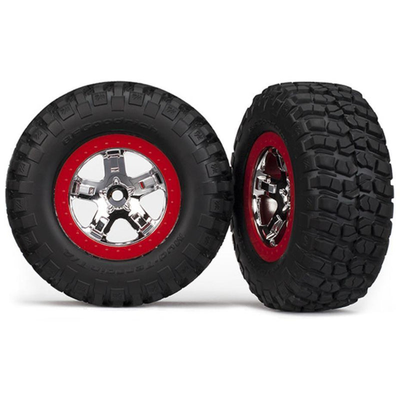 TRAXXAS Tyres & Wheels Assembled Chrome (5867)
