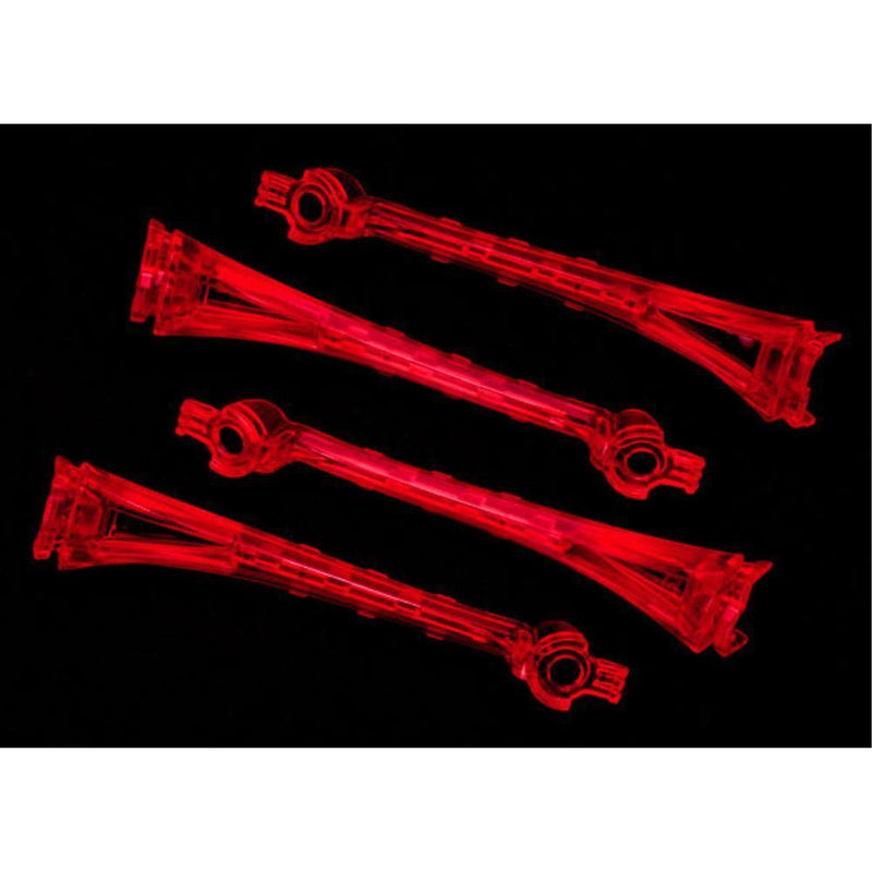 TRAXXAS LED Lens, Red (4) LED LIight Pipes, Red (4) (6651)