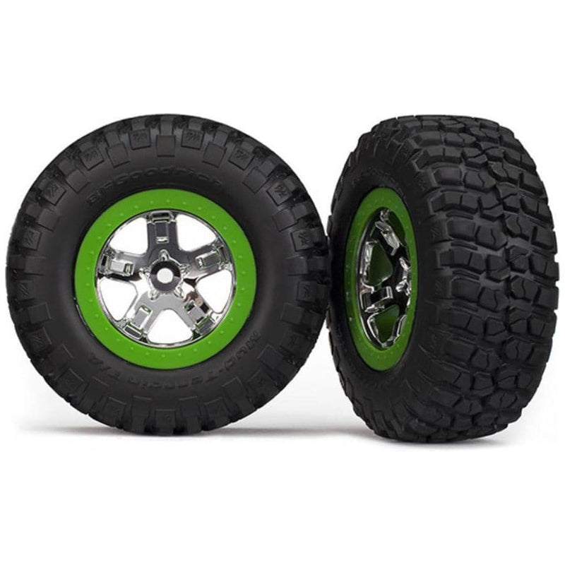 TRAXXAS Tyres & Wheels Assembled, Glued (SCT) (6876)
