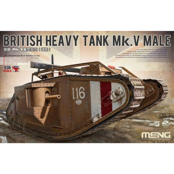 MENG 1/35 British Heavy Tank Mark V Male