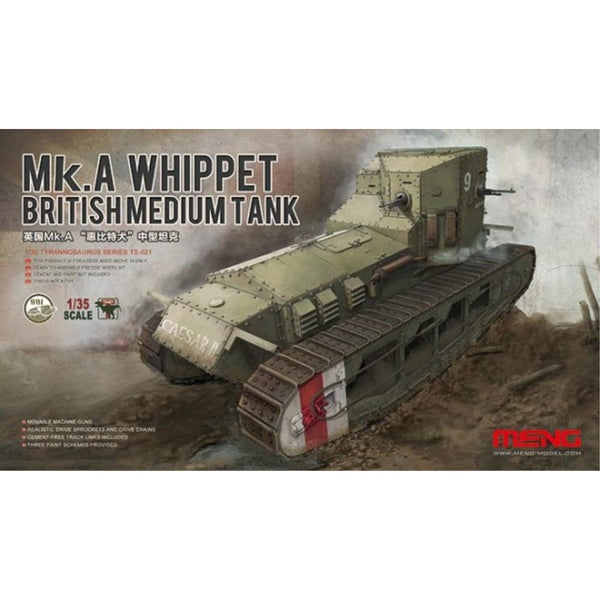 MENG British WW1 Tank Mk. A Whippet (TS-021) - Hearns Hobbies Melbourne - MENG
