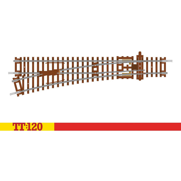 HORNBY TT Left Hand Point 166mm 15deg 631mm