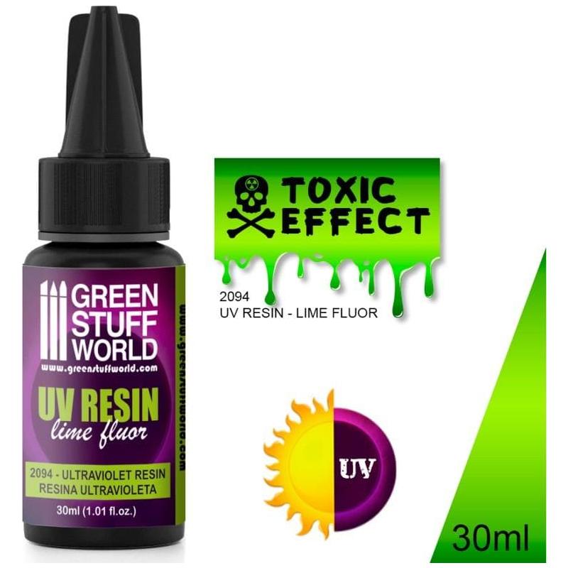 GREEN STUFF WORLD UV Resin - Toxic Effect Fluor Lime - 30ml