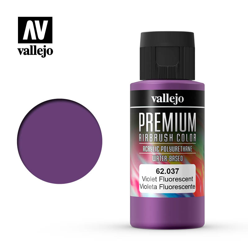 VALLEJO Premium Airbrush Color Fluorescent Violet 60ml