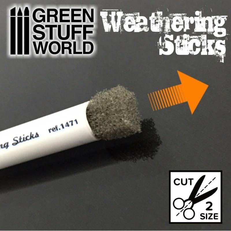 GREEN STUFF WORLD Weathering Brushes 8mm (set 3pc)