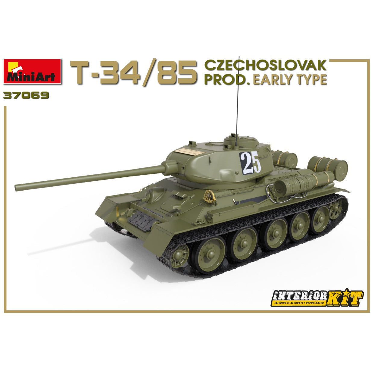 MINIART 1/35 T-34/85 Czechoslovak Prod Early Type Interior Kit