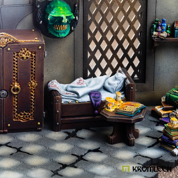 KROMLECH Wizard's Bed & Nightstand