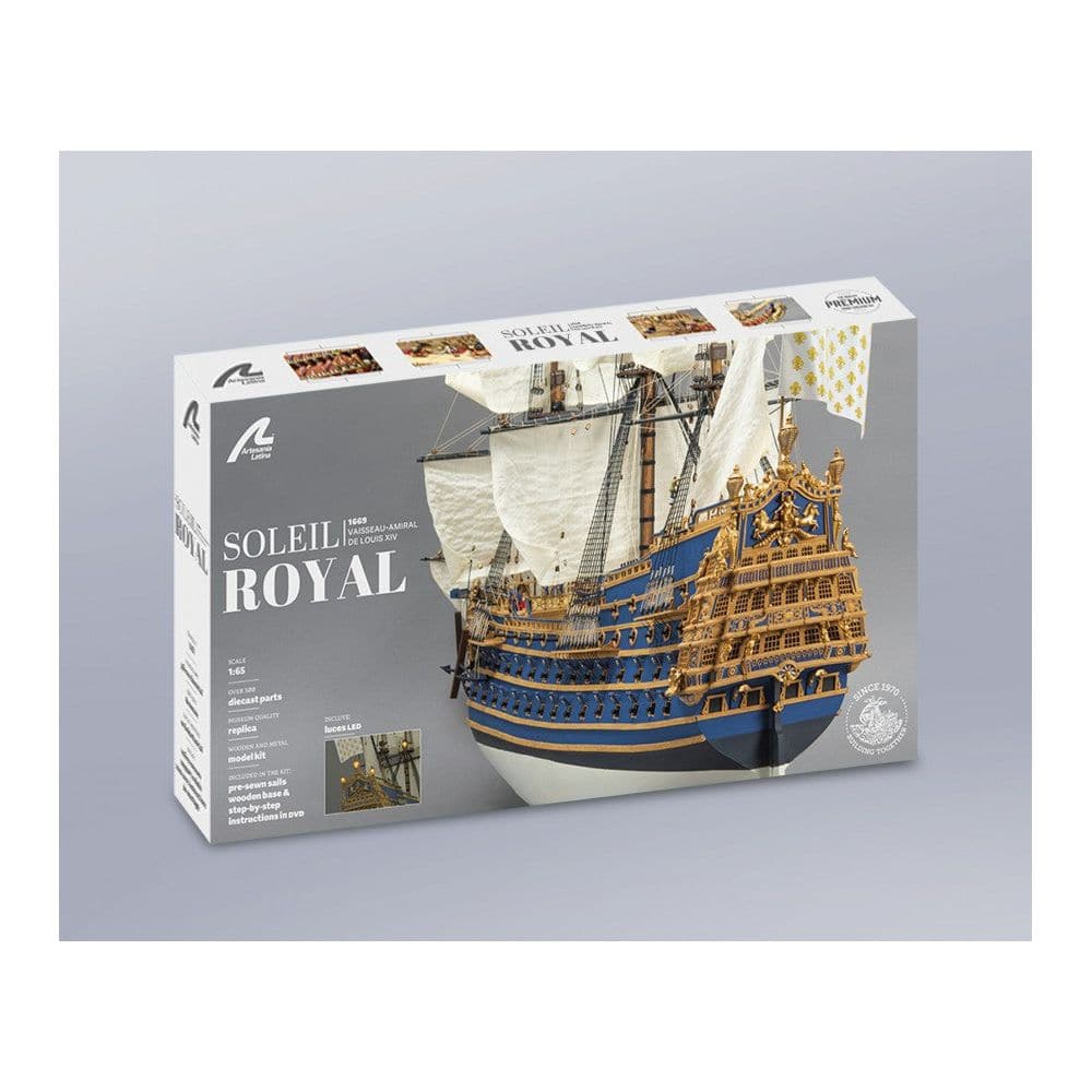 ARTESANIA 1/72 LE Soleil Royal Louis XIV's Flagship with Figurines Wooden Ship