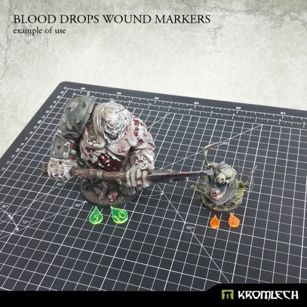 KROMLECH Blood Drops Wound Markers (Green)