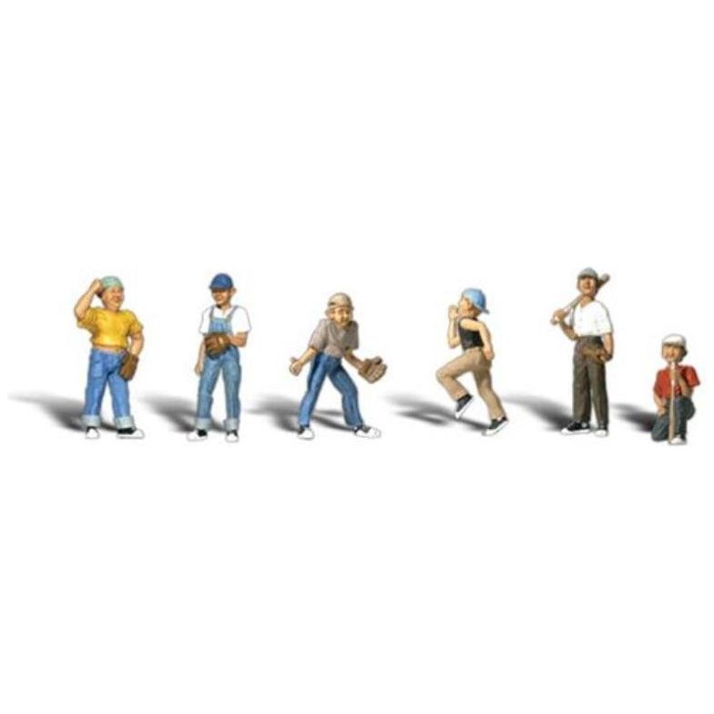 WOODLAND SCENICS HO Baseball Players II