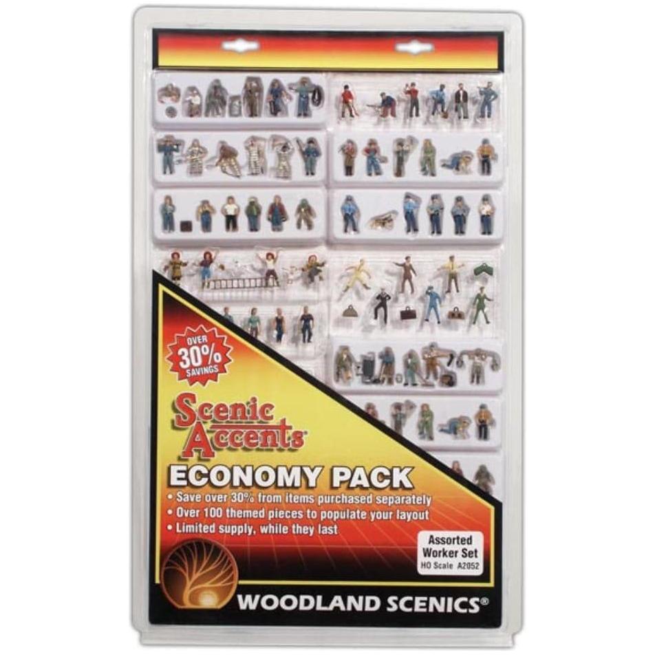 WOODLAND SCENICS HO Assorted Workers Economy Pack