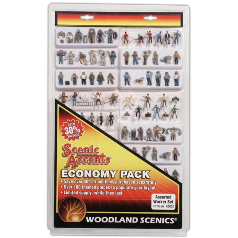 WOODLAND SCENICS HO Assorted Workers Economy Pack