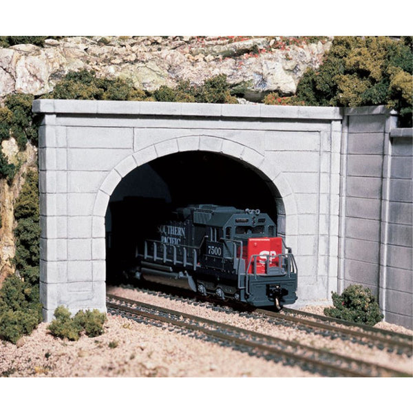 WOODLAND SCENICS N Tunnel Port Concrete Double 2ea
