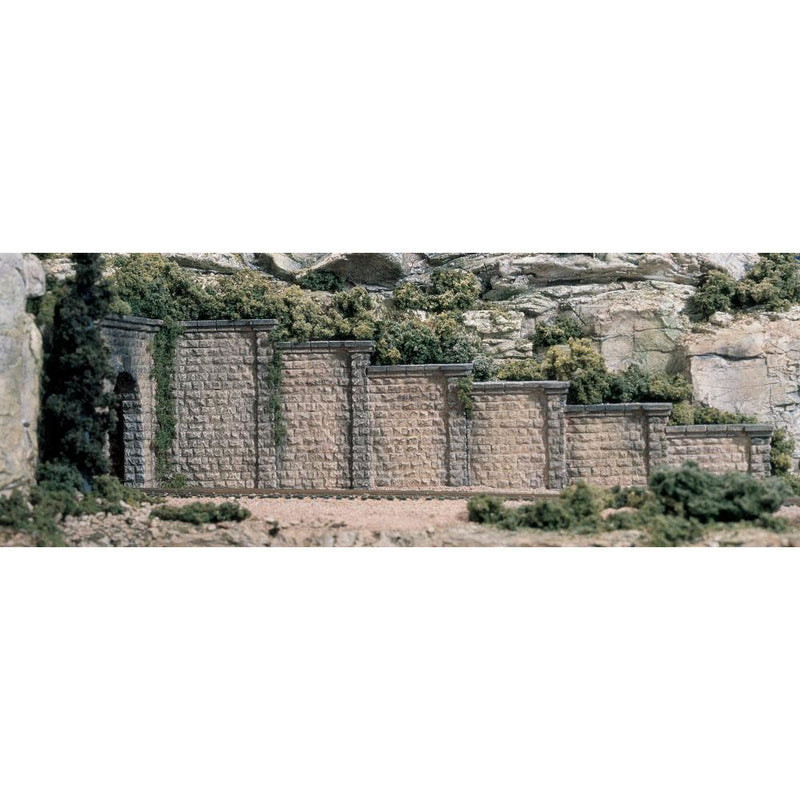 WOODLAND SCENICS N Retain Wall Cut Stone 6 Ea