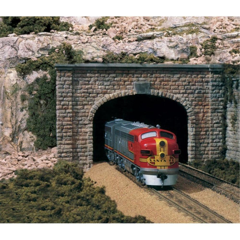 WOODLAND SCENICS HO Tunnel Portal Cut Stone Double 1ea