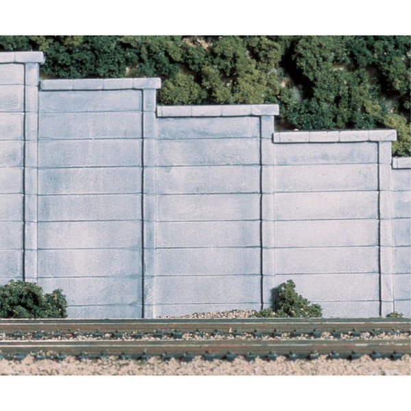 WOODLAND SCENICS HO Retain Wall Concrete 3ea