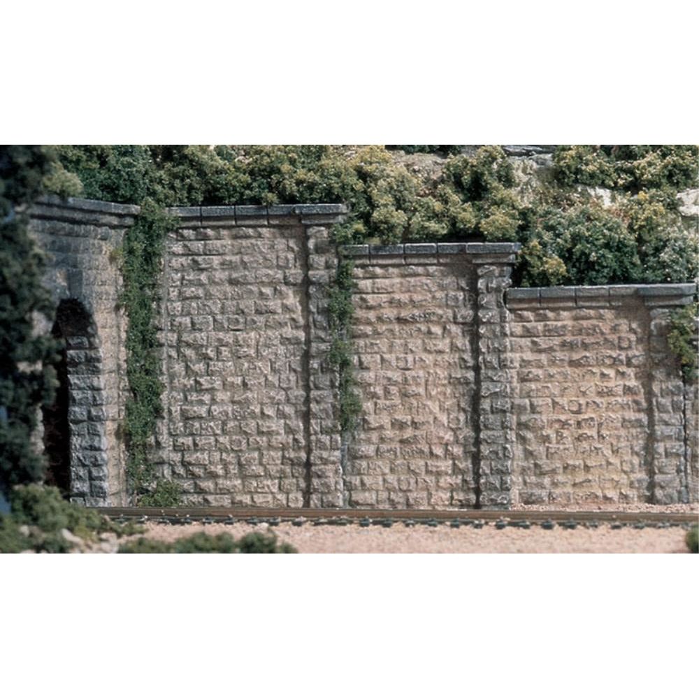 WOODLAND SCENICS HO Retain Wall Cut Stone 3ea