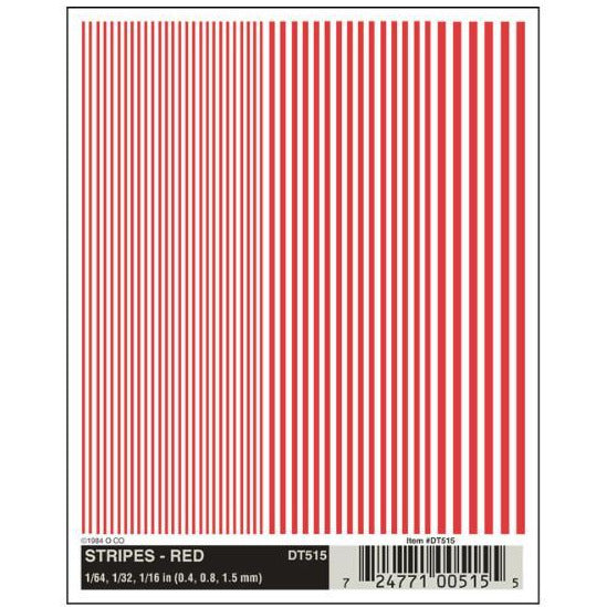 WOODLAND SCENICS Stripes - Red DT515