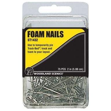 WOODLAND SCENICS Foam Nails 75/Pkg 2" Ea