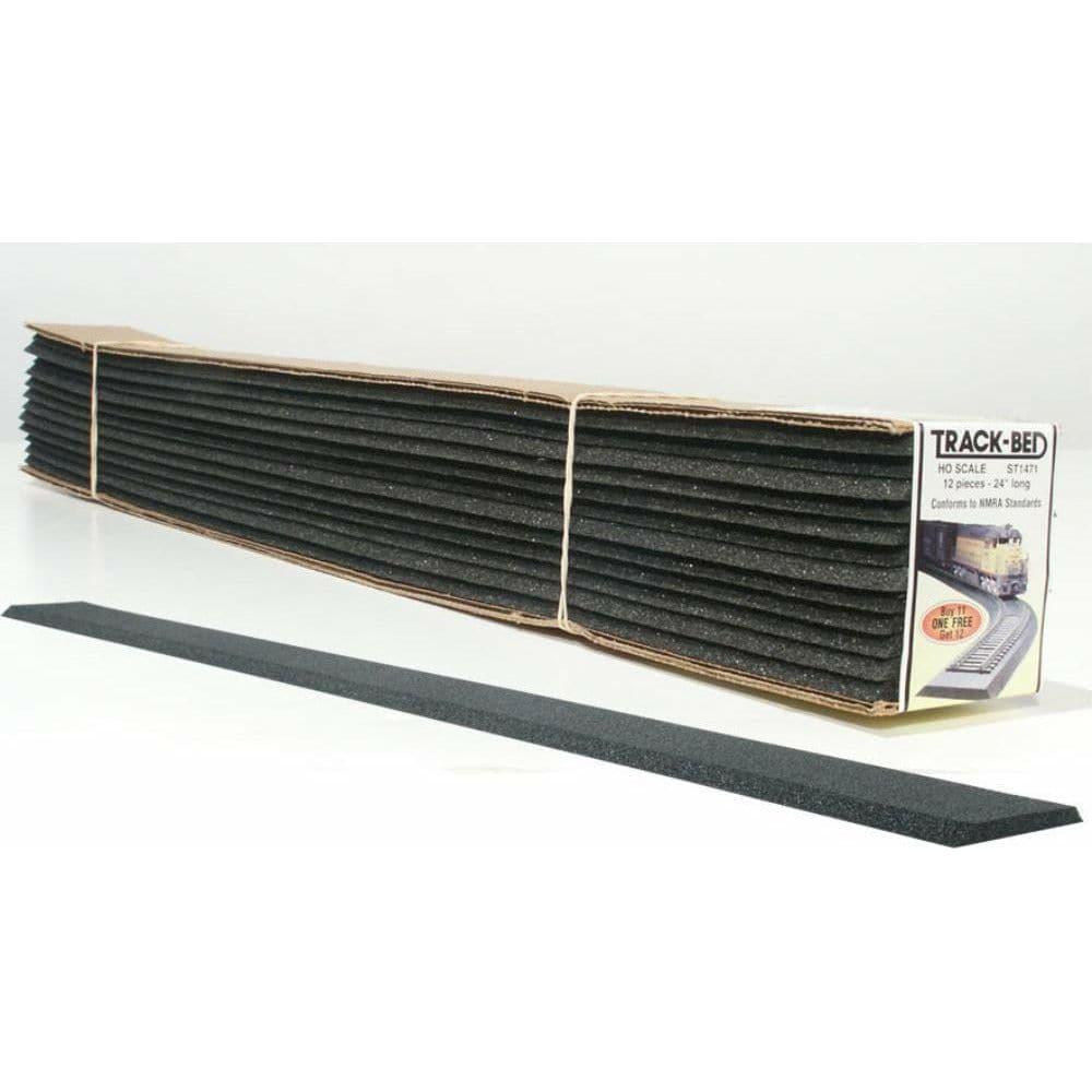 WOODLAND SCENICS HO Trackbed Strips Std 12/Pkg