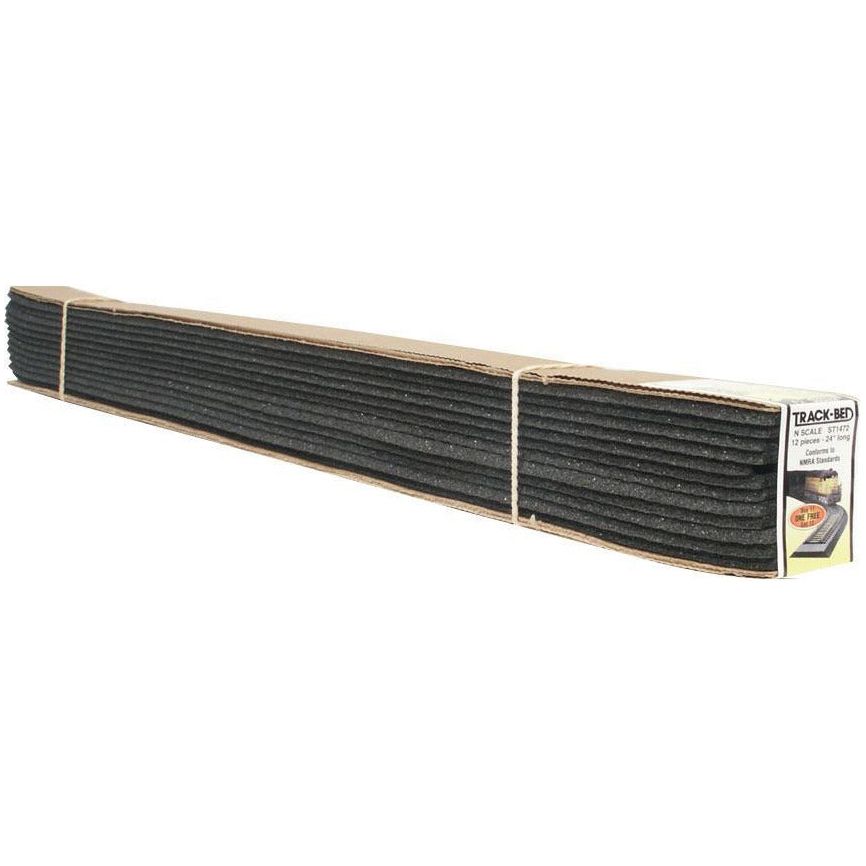 WOODLAND SCENICS N Trackbed Strips Std 12/Pkg