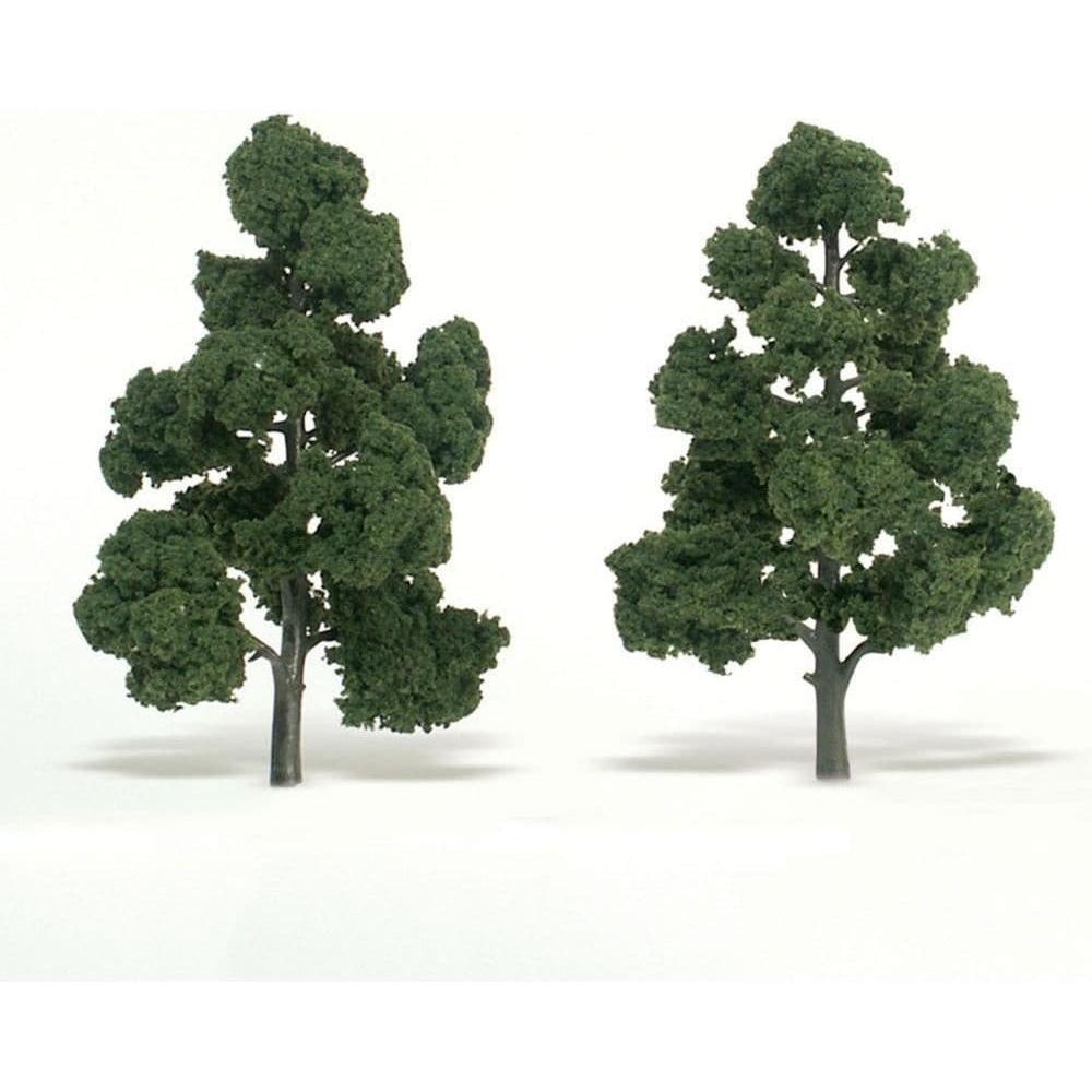 WOODLAND SCENICS 7" - 8" Medium Green Trees 2/Pk