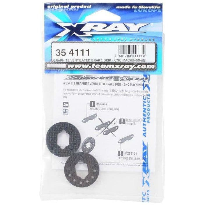 XRAY Graphite Ventilated Brake Disk - CNC Machined (2)