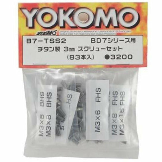YOKOMO Titanium Screw Set (83pcs) (B7-TSS2)
