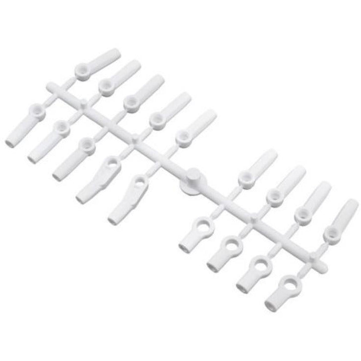 YOKOMO Rod End Plastic Parts (White) (BM-206W)
