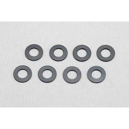 YOKOMO 3 x 6 x 0.5mm Aluminum Shim(8pcs Black)